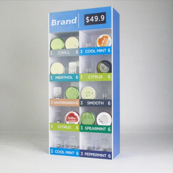 Acrylic Nicotine Snus Display Stand With Pusher