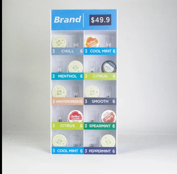 Acrylic Nicotine Snus Display Stand With Pusher