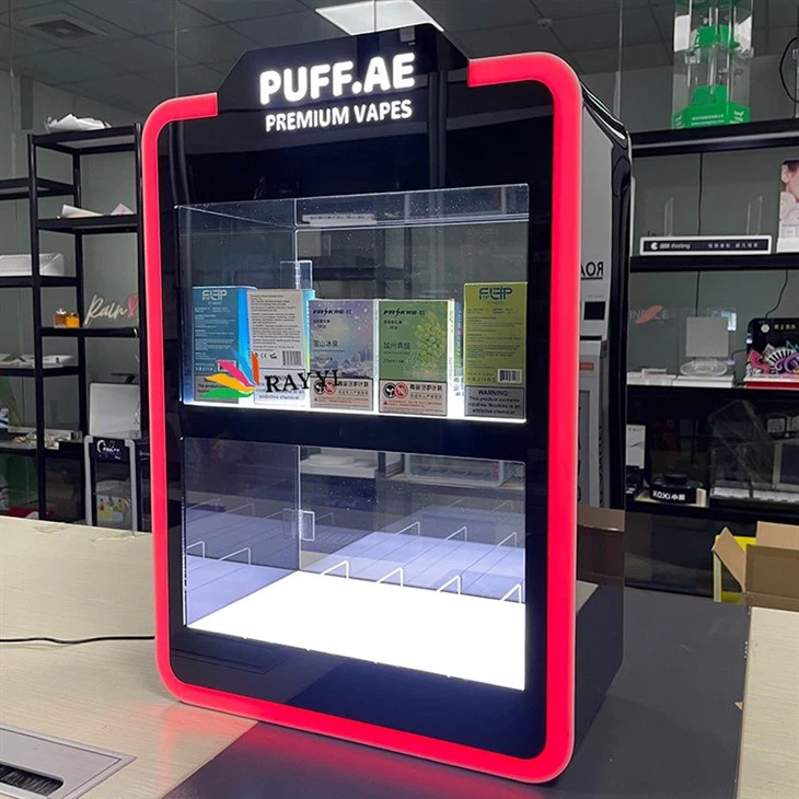 Akrylátový vape vitrínový pult